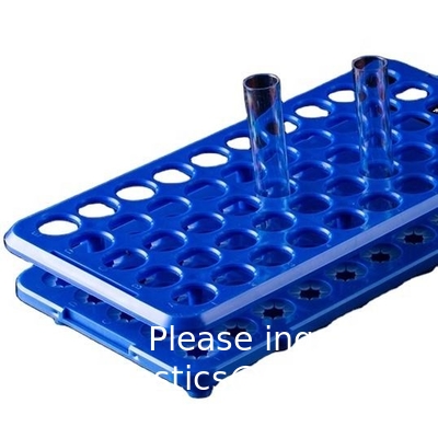 Réservoir de tubes à centrifugeuse en PP multifonctionnel de laboratoire 50 trous*18 mm Réservoir de tubes à essai en plastique Circlip en silicone