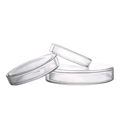 Produits de laboratoire Disque de culture de cellules bactériennes Disque de culture de cellules plastiques jetables transparents Disque de Petri
