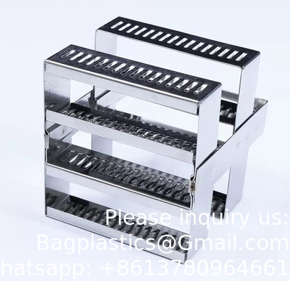Histologie Diapositive tissulaire Verre de teinture Jar de teinture Rack Pathologie microscope diapositive de teinture jar et rack