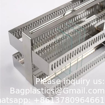 Histologie Diapositive tissulaire Verre de teinture Jar de teinture Rack Pathologie microscope diapositive de teinture jar et rack