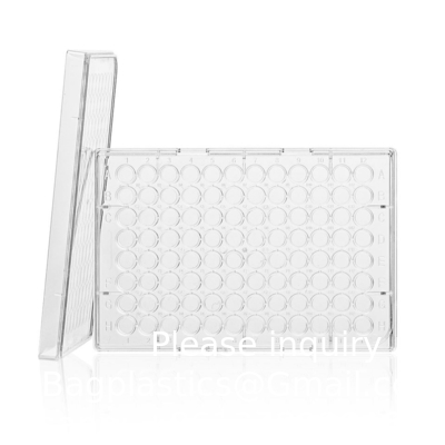 Plastique stérile 4 6 12 24 48 96 384 puits culture tissulaire plaque culture cellulaire plaque pour laboratoire échantillon gratuit
