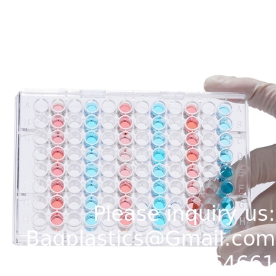Plastique stérile 4 6 12 24 48 96 384 puits culture tissulaire plaque culture cellulaire plaque pour laboratoire échantillon gratuit