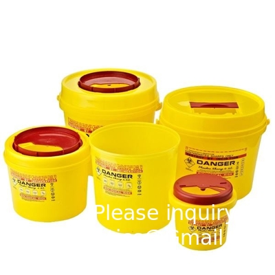 3L 5L 10L déchets médicaux jetables boîtes en plastique à vis médicale contenant à vis médical jetable styles multiples 30L 8Gal