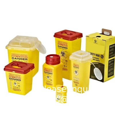 3L 5L 10L déchets médicaux jetables boîtes en plastique à vis médicale contenant à vis médical jetable styles multiples 30L 8Gal
