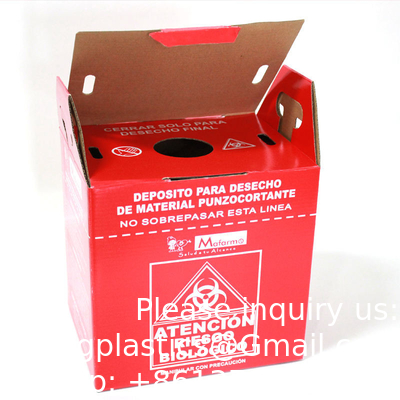 5L 10L boîte à incinérateur jetable Boîtes en papier ondulé Seringues Aiguille pointue Récipient de sécurité