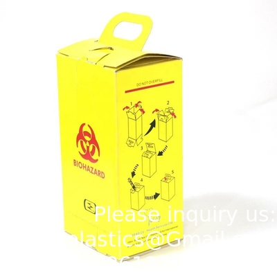 Dispositif médical jetable 5 L d' aiguille en papier Aiguisements de boîtes de conserve Boîte de récipient jetable Aiguisement de récipient jetable Médical