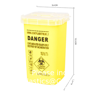 Dispositif médical jetable 5 L d' aiguille en papier Aiguisements de boîtes de conserve Boîte de récipient jetable Aiguisement de récipient jetable Médical