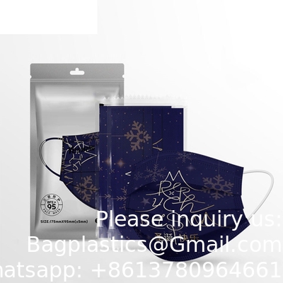 Masque facial, masque jetable, cadeaux de Noël Masques de dessins animés de Noël Fournitures de fête Hommes et femmes échantillon gratuit