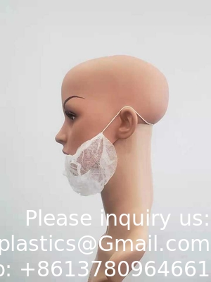 Fabricant Couvertures de barbe non tissées en PP jetables Couvertures de barbe protégeant le filet de protection utilisées dans l'industrie alimentaire