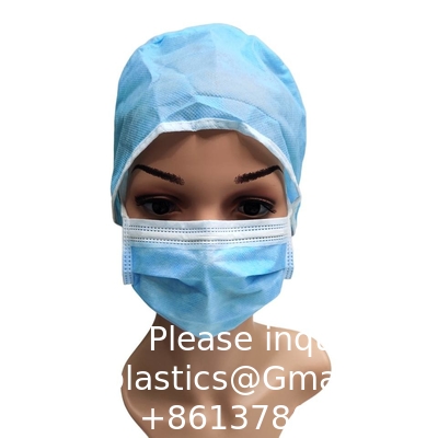 Caps pour chirurgiens à usage médical à usage unique Caps pour médecins PP Caps chirurgicaux à usage unique sans tissus SMS bouffant médical