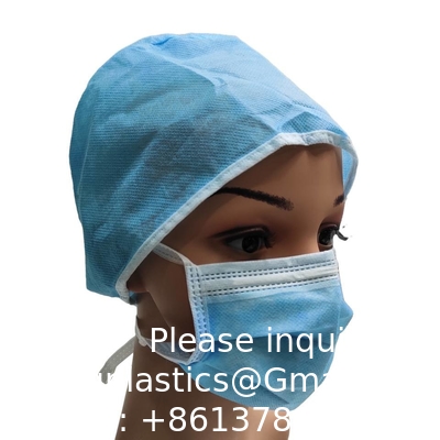 Caps pour chirurgiens à usage médical à usage unique Caps pour médecins PP Caps chirurgicaux à usage unique sans tissus SMS bouffant médical