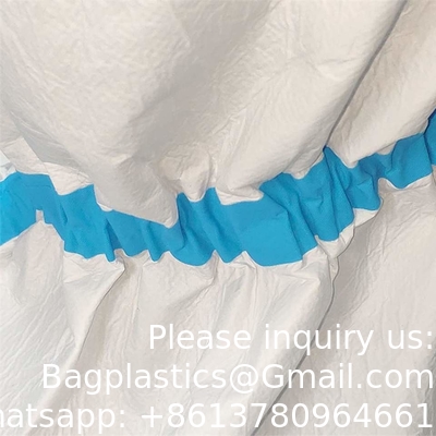 Couverture de chaussure médicale antidérapant PP+PE non tissé imperméable à l'eau Couverture de chaussure longue Couverture de chaussure PE isolante médicale jetable
