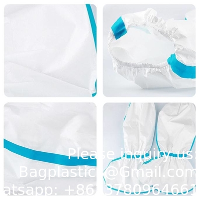 Couverture de chaussure médicale antidérapant PP+PE non tissé imperméable à l'eau Couverture de chaussure longue Couverture de chaussure PE isolante médicale jetable