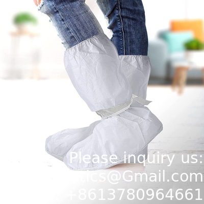 Vente en gros de couvertures de bottes épaissis à manches longues jetables couvertures de jambes PE PP CPE jetables imperméables à l'eau couvertures de jambes de veau