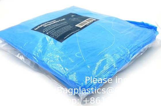 Fabricant Vêtements d'isolation jetables PP+PE Non tissés Vêtements de protection personnels médicaux Batas chirurgicaux Détachables