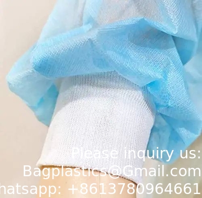 Fabricant Vêtements d'isolation jetables PP+PE Non tissés Vêtements de protection personnels médicaux Batas chirurgicaux Détachables