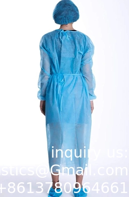 Fabricant Vêtements d'isolation jetables PP+PE Non tissés Vêtements de protection personnels médicaux Batas chirurgicaux Détachables