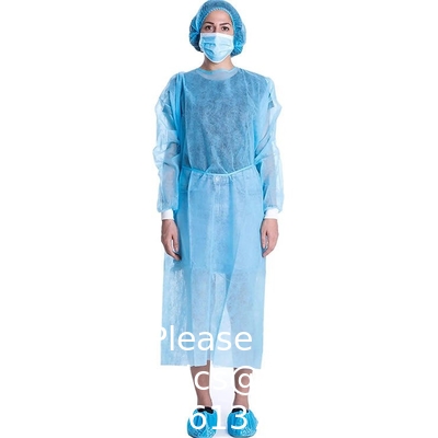 Fabricant Vêtements d'isolation jetables PP+PE Non tissés Vêtements de protection personnels médicaux Batas chirurgicaux Détachables