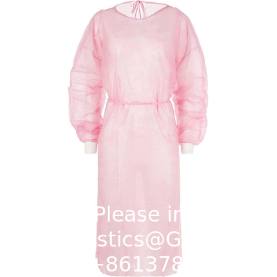 Fabricant Manches de protection médicale élastique non tissées en tricot PP+PE Robes d'hôpital isolantes jetables