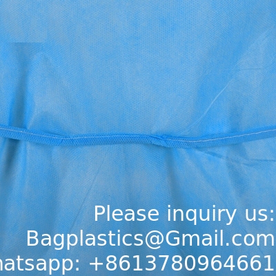 PP non tissé jetable 15g Robe de visiteur léger CE Far Infrared Robe d'isolement médical jetable