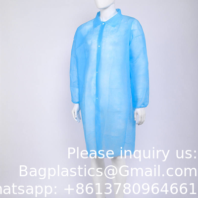 PP SMS Uniformes d'hôpital Médecin Infirmière Chirurgicale Médicale Lab Blanc manteau démaquillant Adultes Enfants Chemie Laboratoire