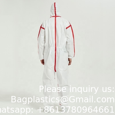 Vêtements de travail non tissés, ensemble d'équipements de protection individuelle, combinaison avec couture en ruban adhésif