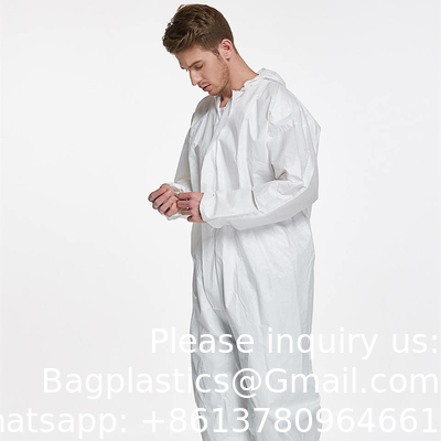 Vêtements de travail non tissés, ensemble d'équipements de protection individuelle, combinaison avec couture en ruban adhésif