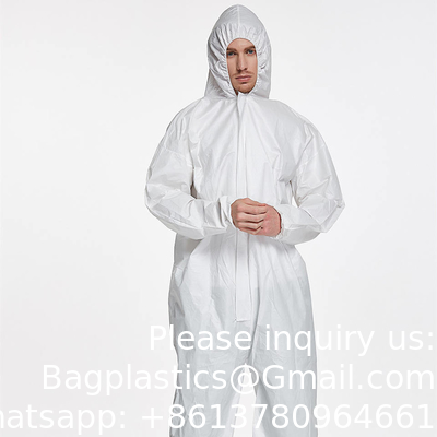 Vêtements de travail non tissés, ensemble d'équipements de protection individuelle, combinaison avec couture en ruban adhésif