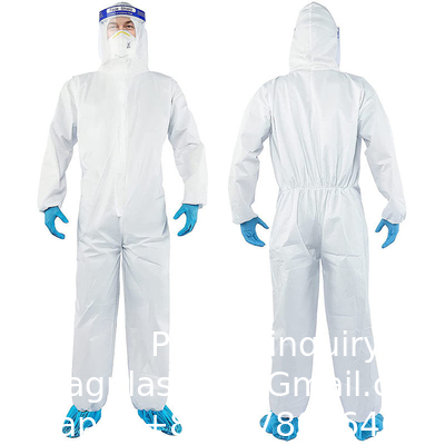 Ppekit Vêtements de sécurité jetables Protection à usage unique Protecteur chimique Microporeux Vêtements de protection non tissés OEM