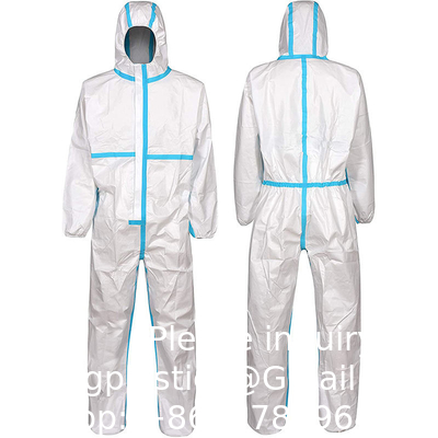 Ppekit Vêtements de sécurité jetables Protection à usage unique Protecteur chimique Microporeux Vêtements de protection non tissés OEM