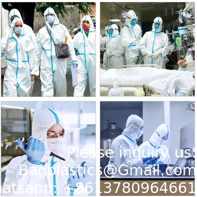 Ppekit Vêtements de sécurité jetables Protection à usage unique Protecteur chimique Microporeux Vêtements de protection non tissés OEM