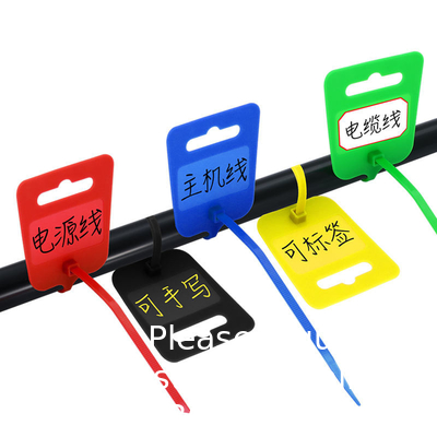 Étiquette Des attaches de câble Des attaches de fermeture à glissière Des attaches en plastique auto-verrouillable Étiquette Marque Étiquette 6 pouces Longueur de fonctionnement Nylon