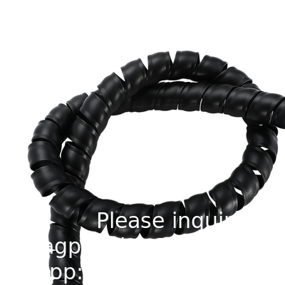 Tuyaux en spirale flexibles enveloppés en câble de gestion de manche de câble d'ordinateur de gestion de câble 3 mètres de longueur Noir