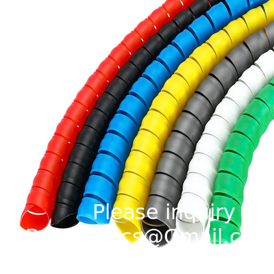 Tuyaux en spirale flexibles enveloppés en câble de gestion de manche de câble d'ordinateur de gestion de câble 3 mètres de longueur Noir