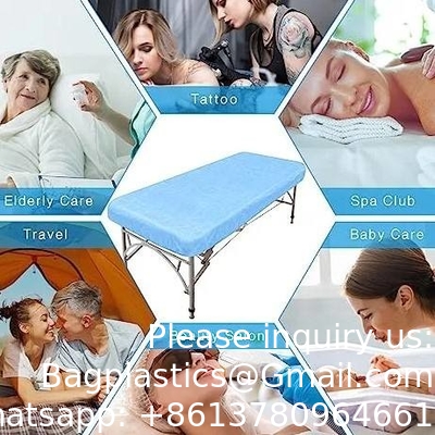 Couvertures de lit de massage élastique de haute qualité couvertures de lit jetables pour spa tatouage et salon de beauté