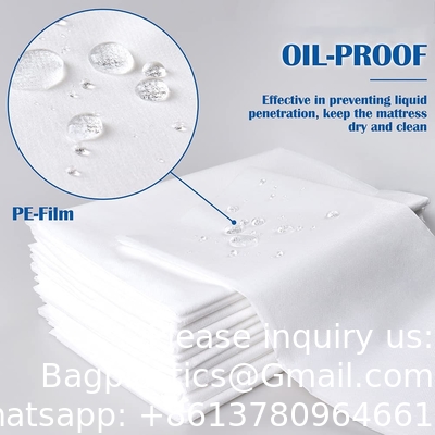 Couverture de table de massage jetable feuille de papier Pp non tissée imperméable à l' eau rouleaux de draps jetables pour salon de beauté Spa