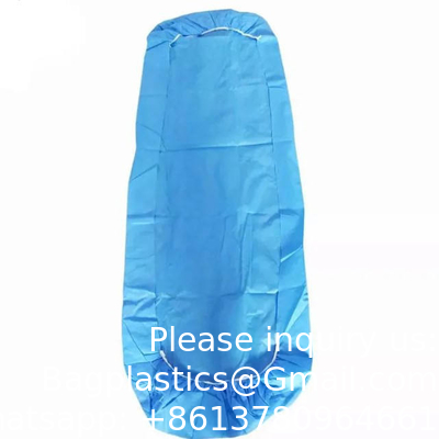 SMS jetable 3 couches 90x200cm imperméable à l'eau de haute qualité spa de beauté bande élastique couvre-lit médical