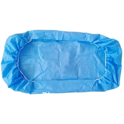 SMS jetable 3 couches 90x200cm imperméable à l'eau de haute qualité spa de beauté bande élastique couvre-lit médical