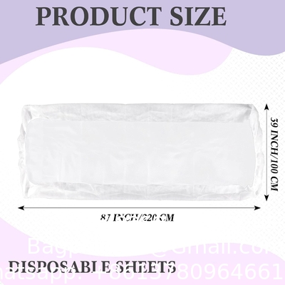 Couverture de lit non tissée jetable Couverture de lit non tissée PP jetable avec bande de couverture élastique