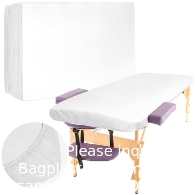 Couverture de lit non tissée jetable Couverture de lit non tissée PP jetable avec bande de couverture élastique