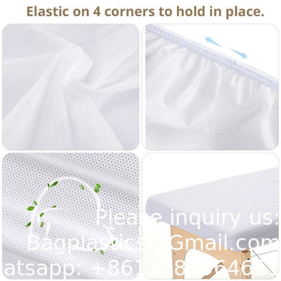 Couvertures de lit de spa, couverture protectrice de table de massage en tissu non tissé respirant