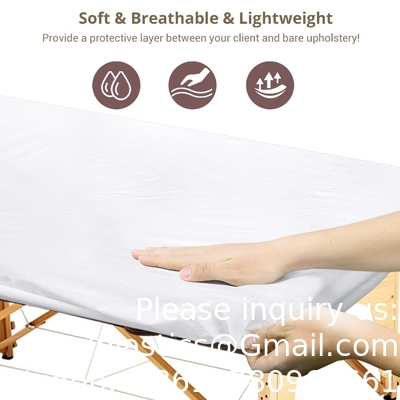 Couvertures de lit de spa, couverture protectrice de table de massage en tissu non tissé respirant