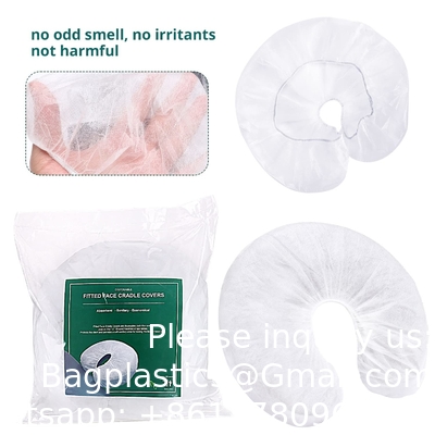 Couvertures à usage unique, couvertures non tissées pour oreillers de massage en forme de U, coussins pour oreillers à usage unique, antiadhésifs