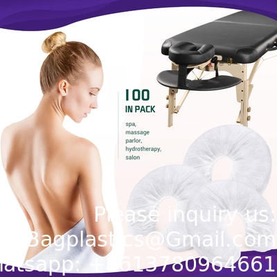 Couvertures à usage unique, couvertures non tissées pour oreillers de massage en forme de U, coussins pour oreillers à usage unique, antiadhésifs