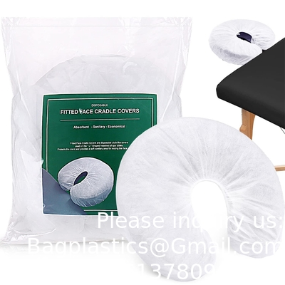 Couvertures à usage unique, couvertures non tissées pour oreillers de massage en forme de U, coussins pour oreillers à usage unique, antiadhésifs