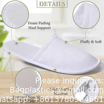 Chaussettes jetables, chaussettes SPA fermées, chaussettes antidérapantes, chaussettes conviviales, chaussettes pour invités, enveloppées individuellement