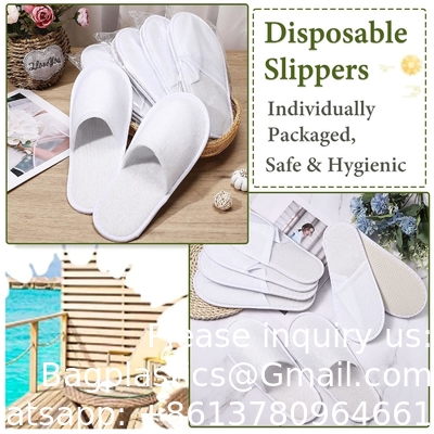 Chaussettes jetables, chaussettes SPA fermées, chaussettes antidérapantes, chaussettes conviviales, chaussettes pour invités, enveloppées individuellement