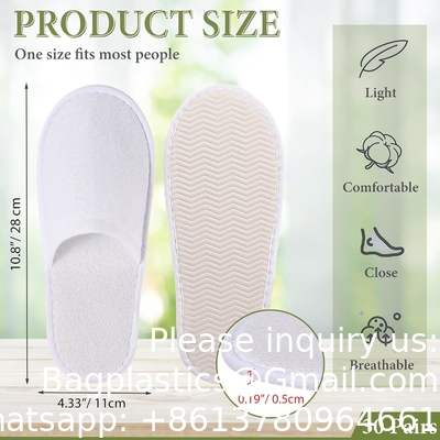 Chaussettes jetables, chaussettes SPA fermées, chaussettes antidérapantes, chaussettes conviviales, chaussettes pour invités, enveloppées individuellement