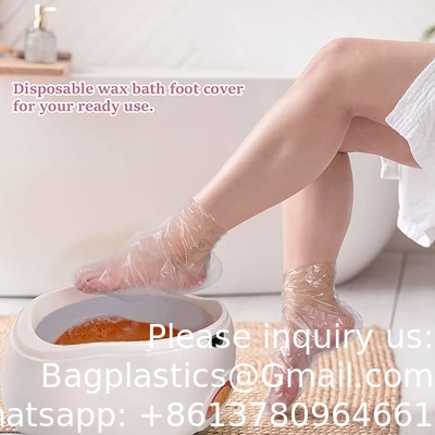 Biodégradables, durables, recyclés Mants jetables Bottes en plastique Chaussettes et gants Enveloppes pour les mains et les pieds cire chaude