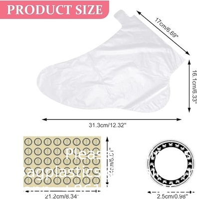 Biodégradables, durables, recyclés Mants jetables Bottes en plastique Chaussettes et gants Enveloppes pour les mains et les pieds cire chaude